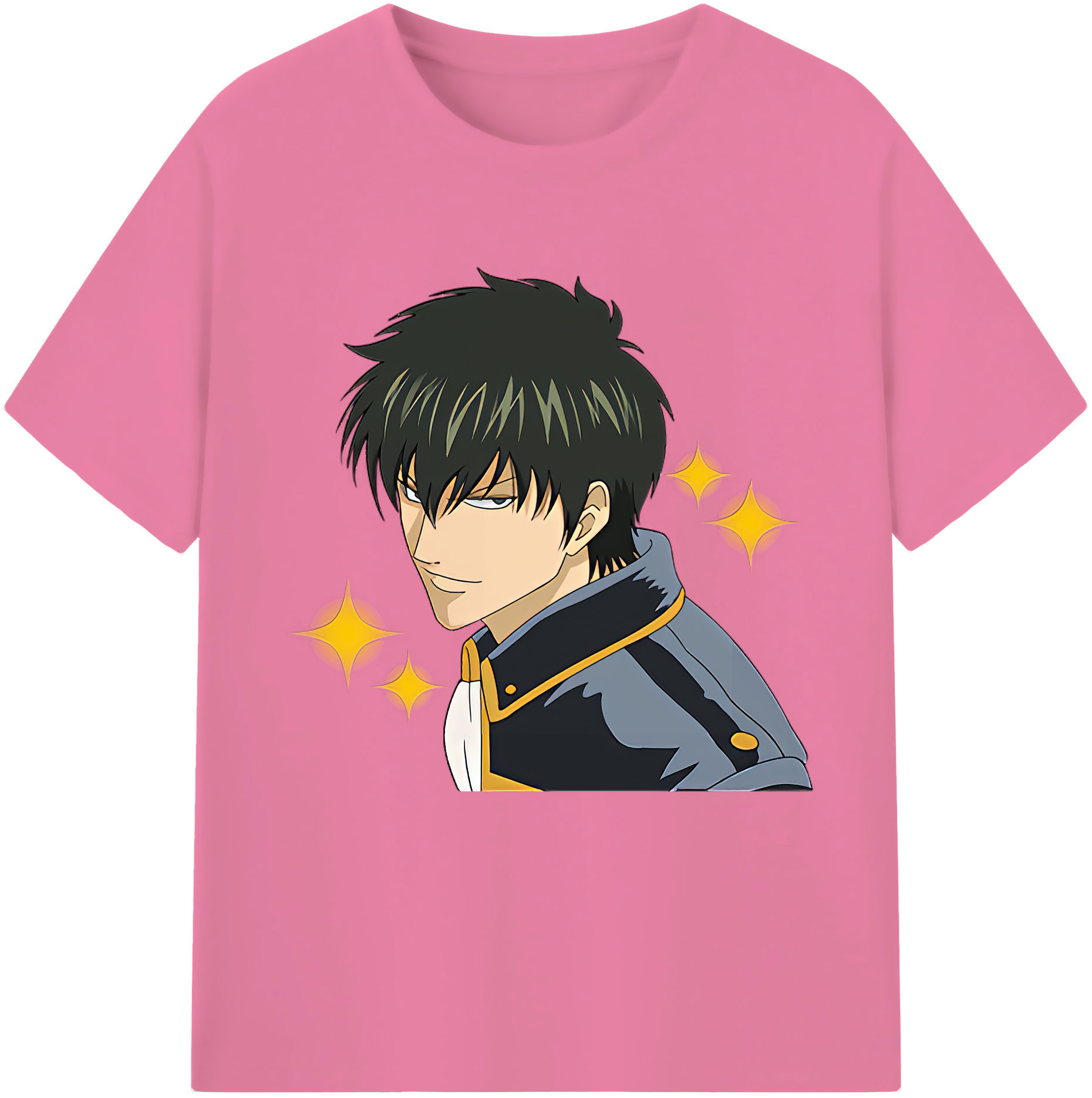 （画像用） ぎんたま 坂田銀時（さかたぎんとき） 神楽 志村新八（しむら しんぱち） GINTAMA Sakata Gintoki Kagura Shimura Shinpachi 綿100％半袖Tシャツ（フロントプリント）